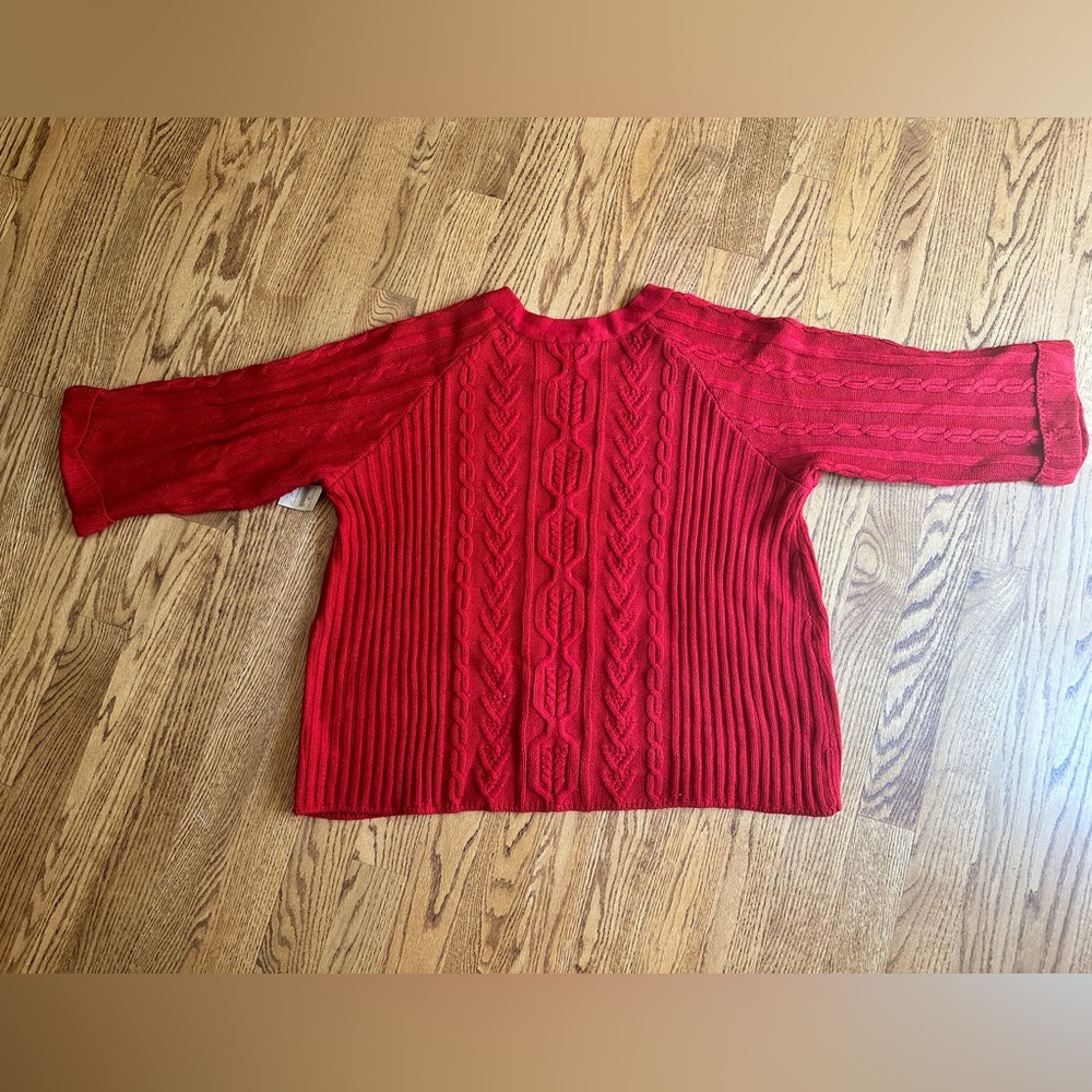 NWT Coldwater Creek cable knit sweater